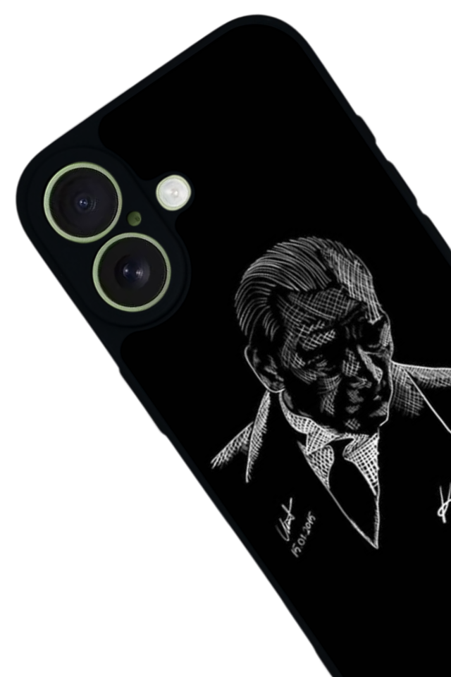 iPhone 17 Uyumlu Mustafa Kemal Ataturk Tasarımlı Glossy Premium Kılıf