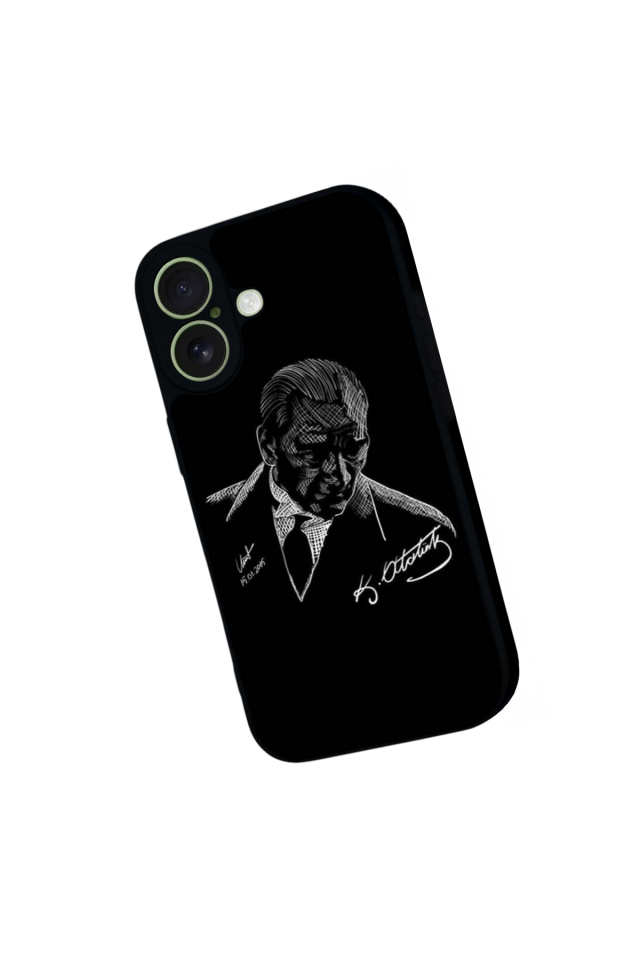 iPhone 17 Uyumlu Mustafa Kemal Ataturk Tasarımlı Glossy Premium Kılıf