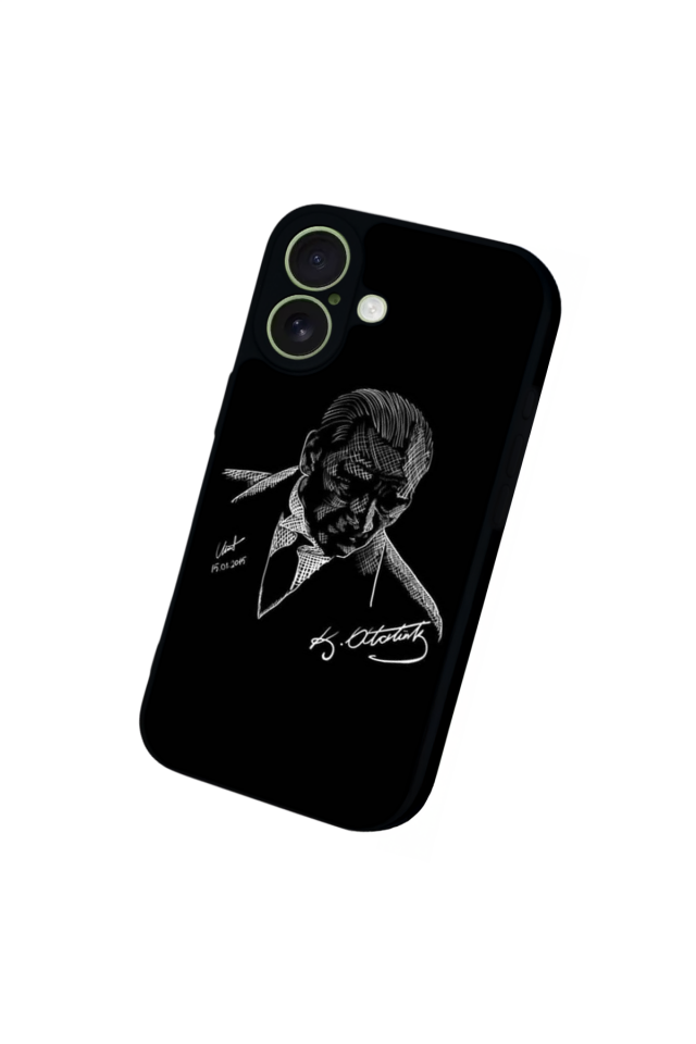 iPhone 17 Uyumlu Mustafa Kemal Ataturk Tasarımlı Glossy Premium Kılıf
