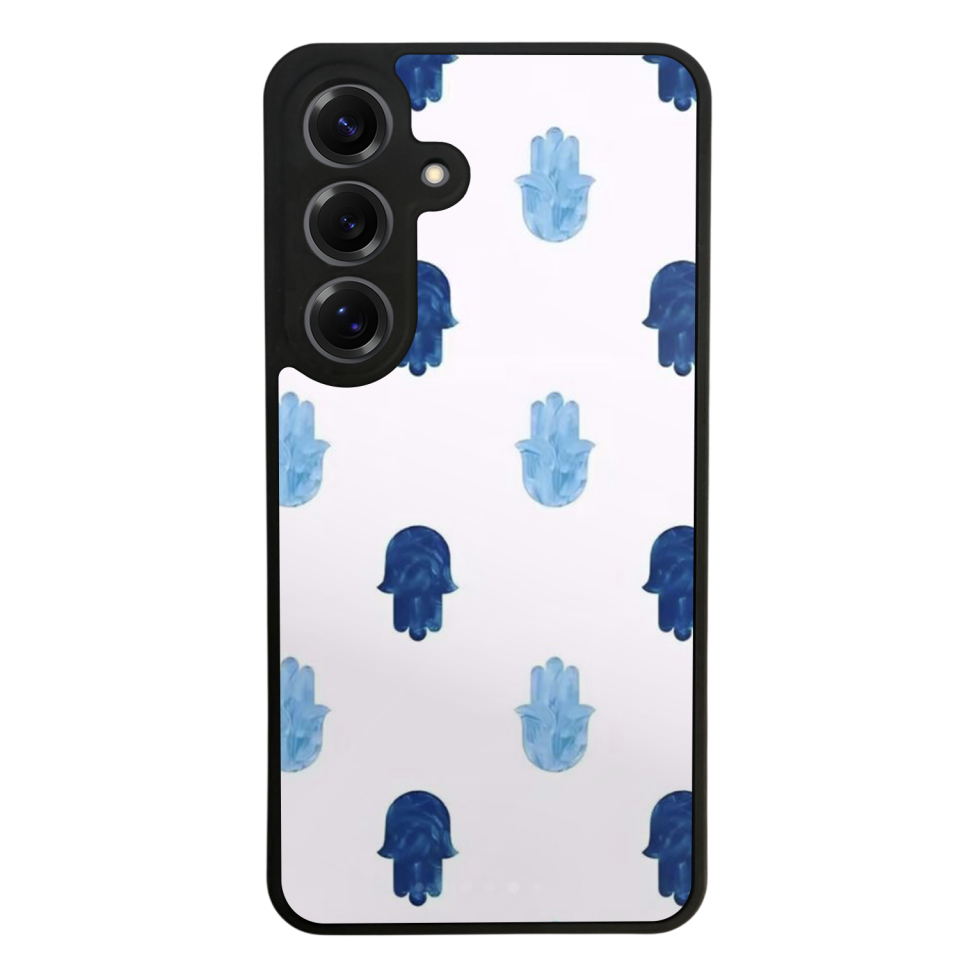 Samsung Galaxy S25 Uyumlu Nazar Tasarımlı Glossy Premium Kılıf