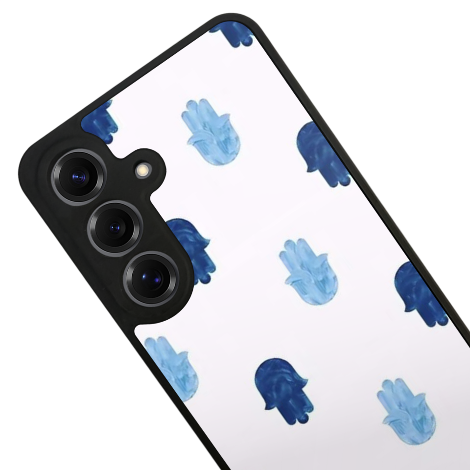 Samsung Galaxy S25 Uyumlu Nazar Tasarımlı Glossy Premium Kılıf