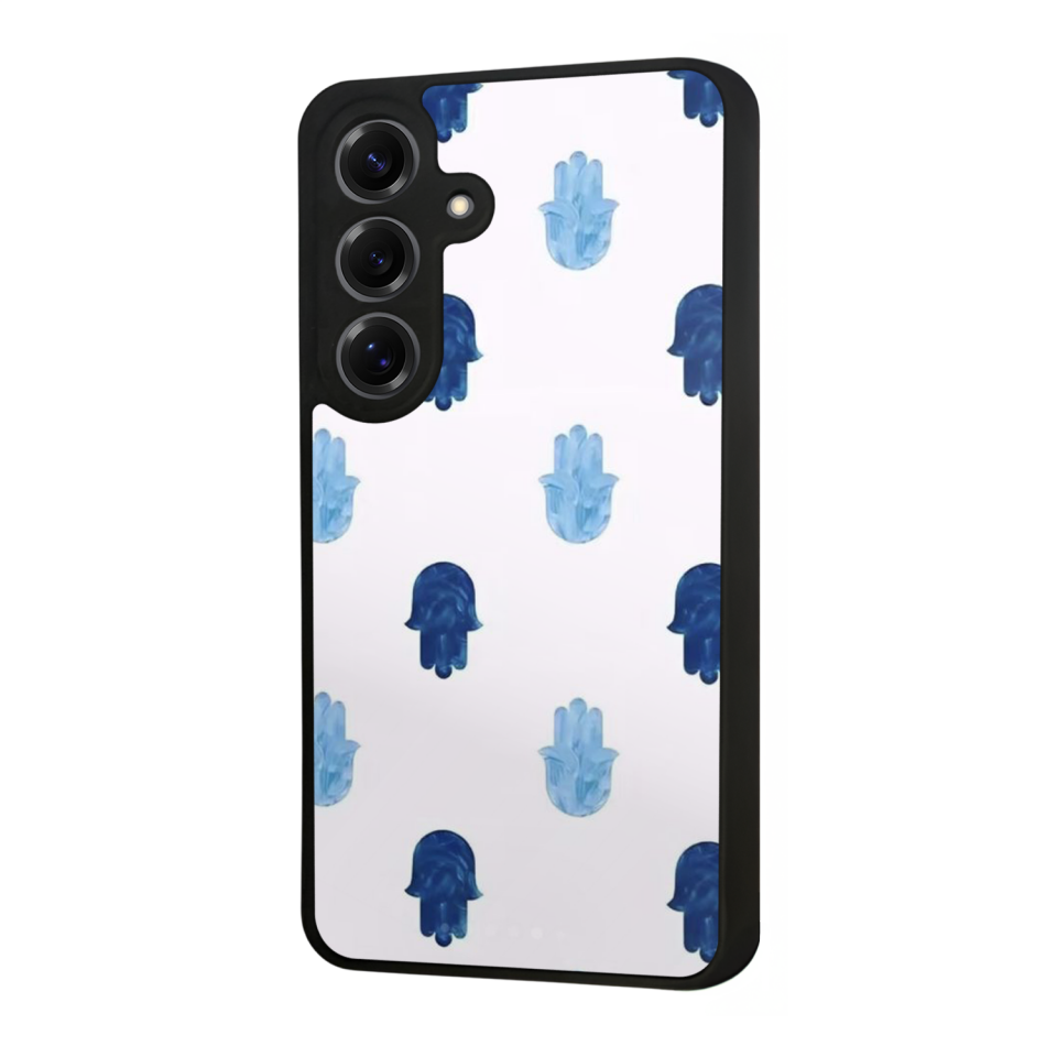 Samsung Galaxy S25 Uyumlu Nazar Tasarımlı Glossy Premium Kılıf