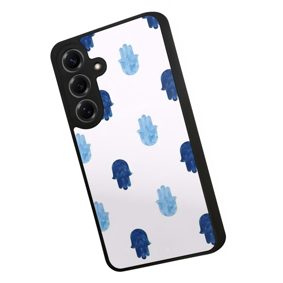 Samsung Galaxy S25 Uyumlu Nazar Tasarımlı Glossy Premium Kılıf