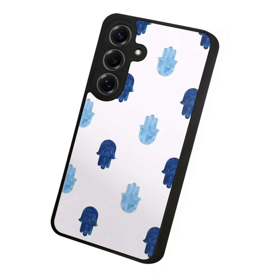 Samsung Galaxy S25 Uyumlu Nazar Tasarımlı Glossy Premium Kılıf