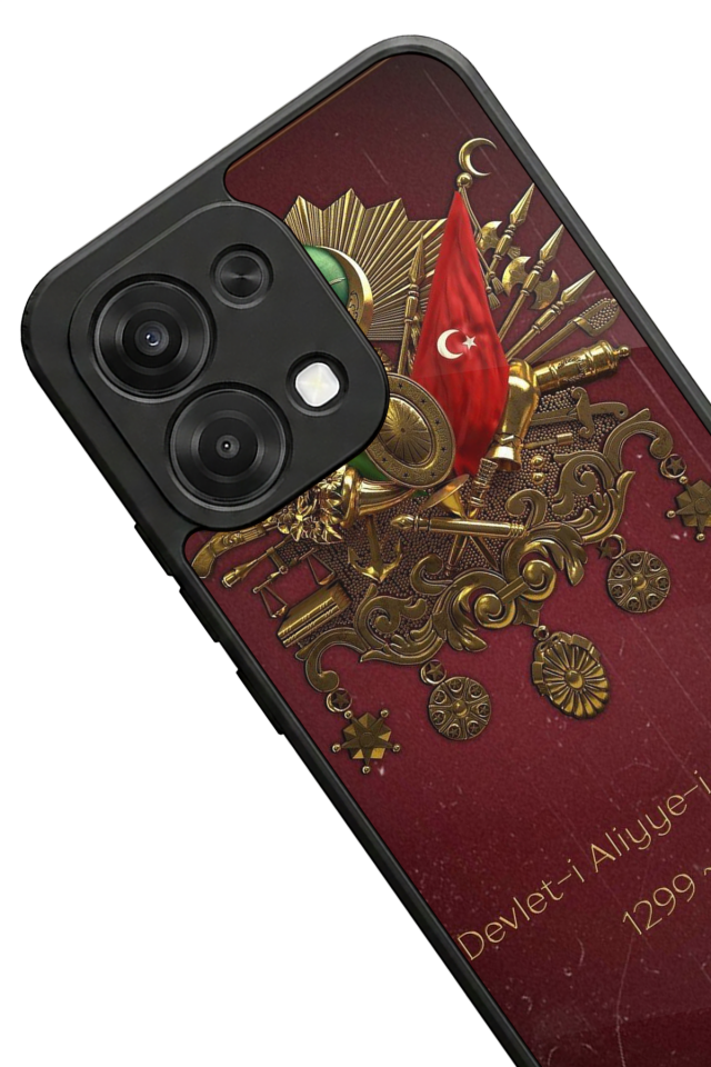 Oppo A6 Pro Uyumlu Osmanli Tugrasi Tasarımlı Glossy Premium Kılıf