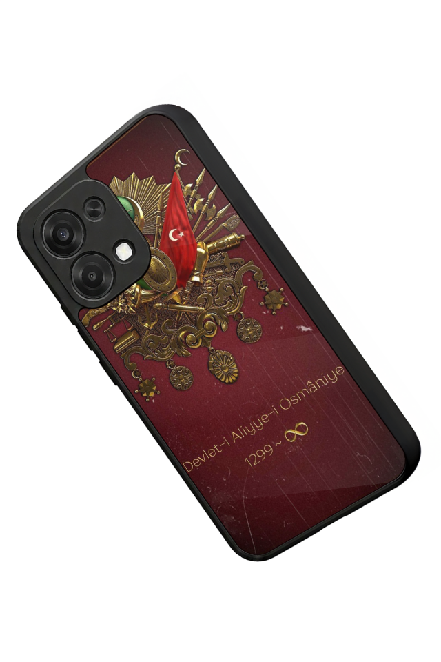 Oppo A6 Pro Uyumlu Osmanli Tugrasi Tasarımlı Glossy Premium Kılıf