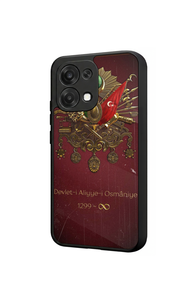 Oppo A6 Pro Uyumlu Osmanli Tugrasi Tasarımlı Glossy Premium Kılıf