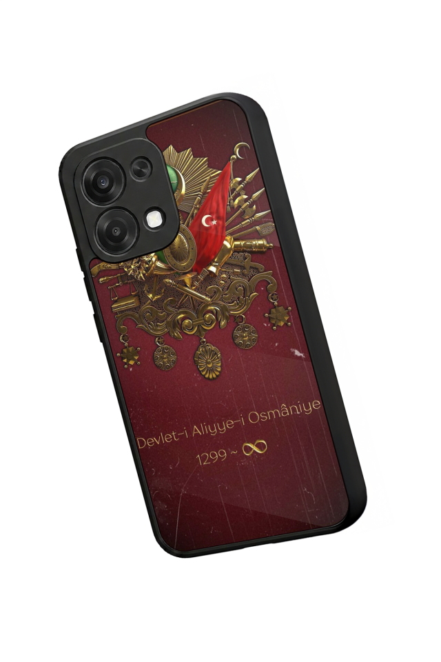 Oppo A6 Pro Uyumlu Osmanli Tugrasi Tasarımlı Glossy Premium Kılıf