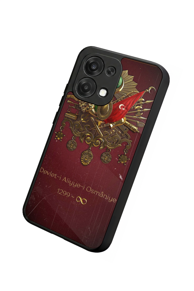 Oppo A6 Pro Uyumlu Osmanli Tugrasi Tasarımlı Glossy Premium Kılıf