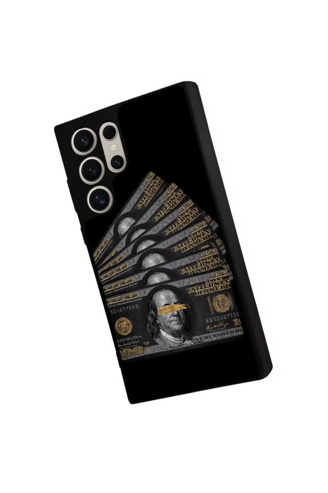 Samsung Galaxy S22 Ultra Uyumlu Para Tasarımlı Glossy Premium Kılıf