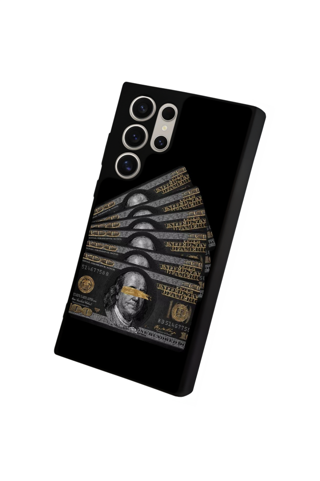 Samsung Galaxy S22 Ultra Uyumlu Para Tasarımlı Glossy Premium Kılıf