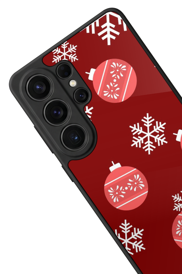 Samsung Galaxy S26 Ultra Uyumlu Yilbasi Christmas Tasarımlı Glossy Premium Kılıf