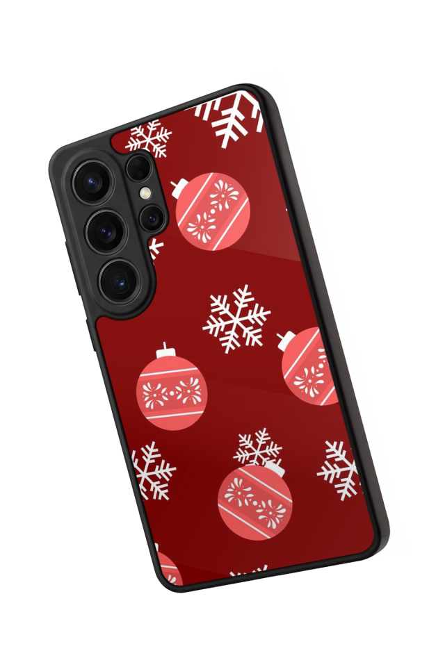 Samsung Galaxy S26 Ultra Uyumlu Yilbasi Christmas Tasarımlı Glossy Premium Kılıf