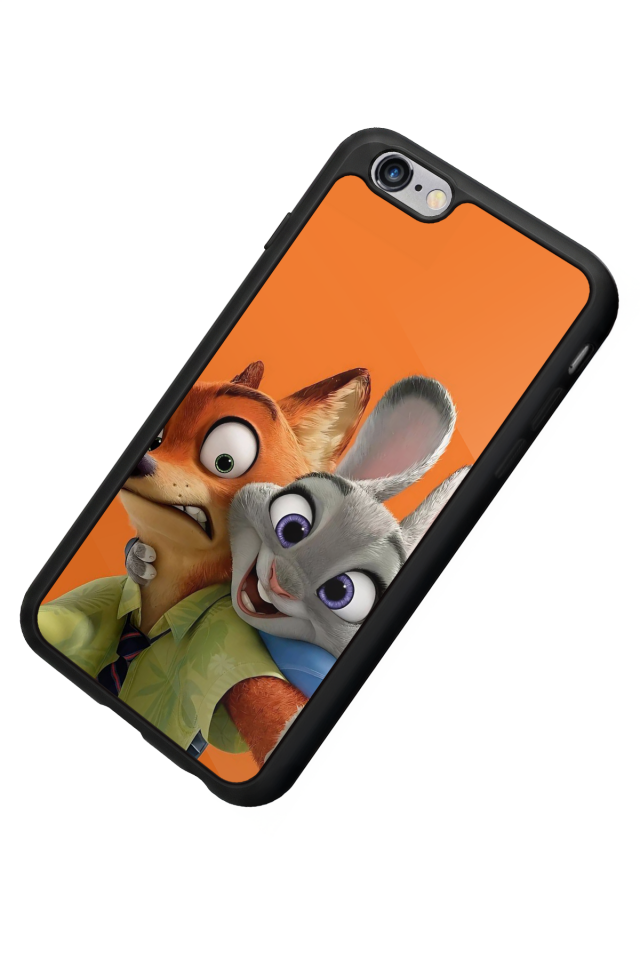 iPhone 6 Plus Uyumlu Zootropolis Tasarımlı Glossy Premium Kılıf