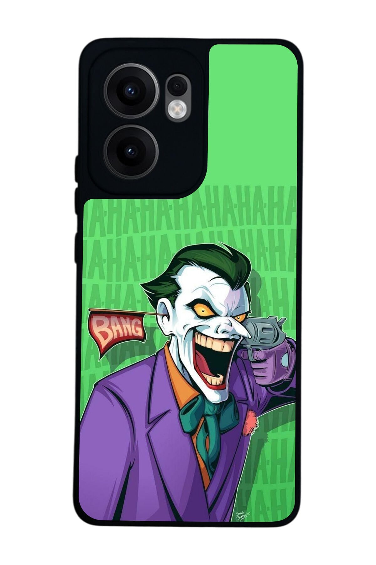 Oppo Reno 13F Uyumlu Joker Tasarımlı Glossy Premium Kılıf