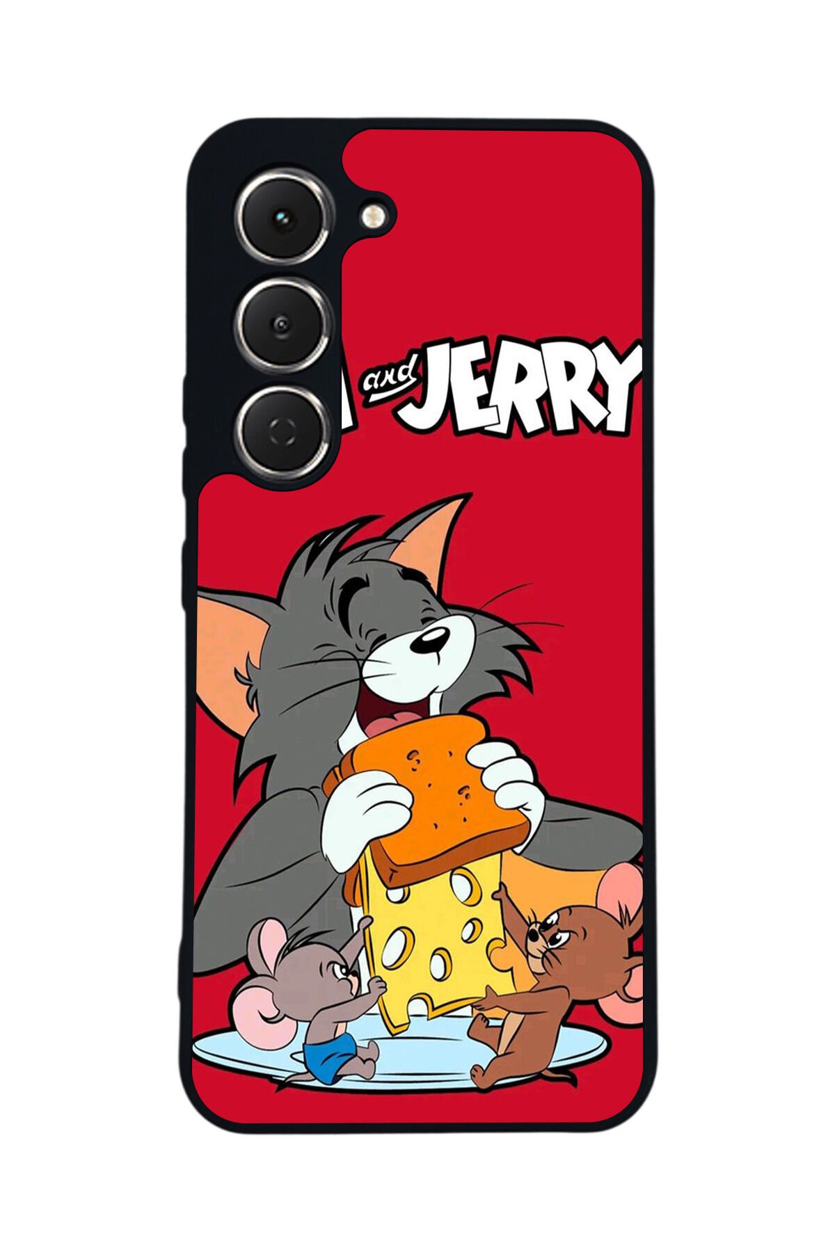 Tecno Spark 40 Pro Uyumlu Tom And Jerry Tasarımlı Glossy Premium Kılıf