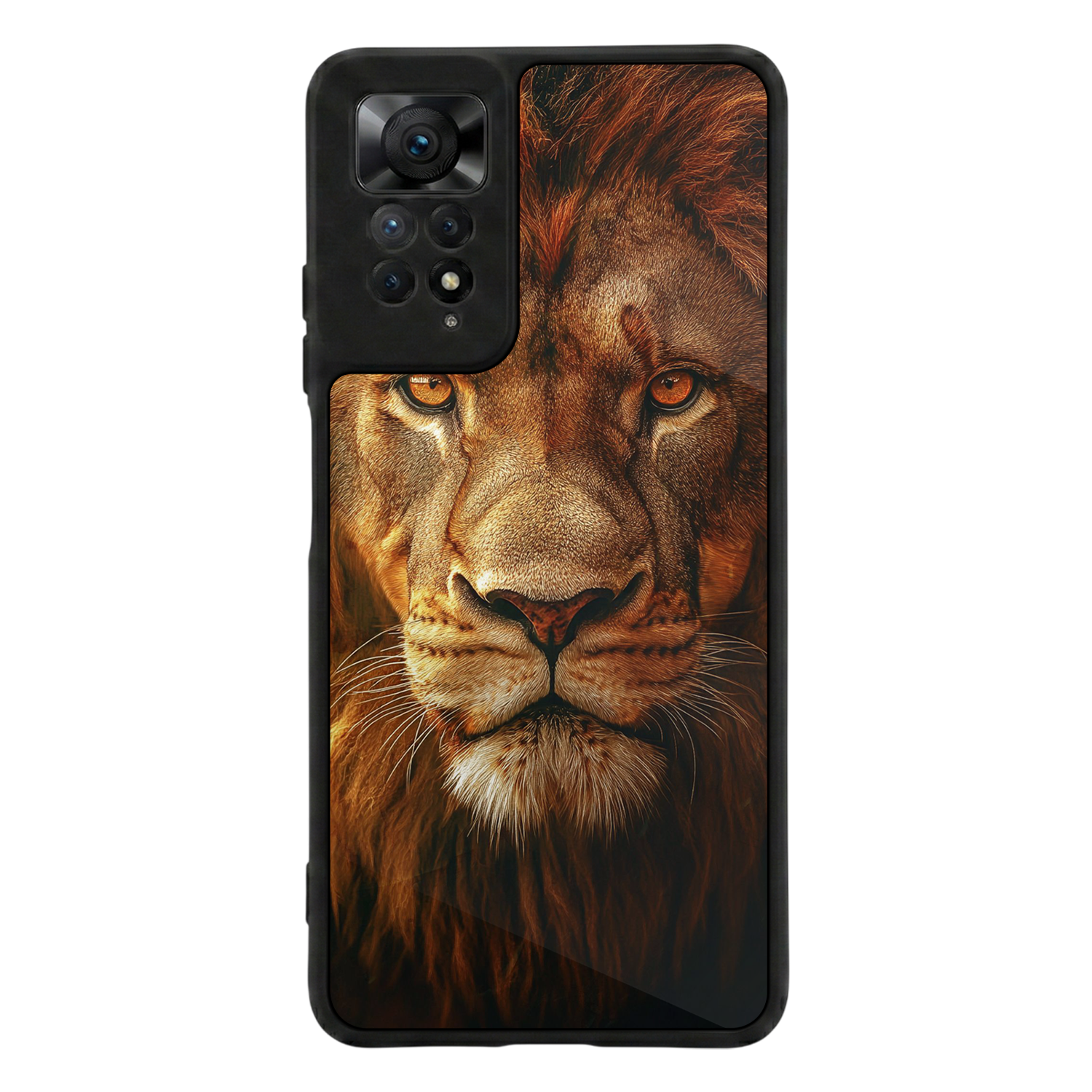 Xiaomi Redmi Note 11 Pro Uyumlu Aslan Tasarımlı Glossy Premium Kılıf