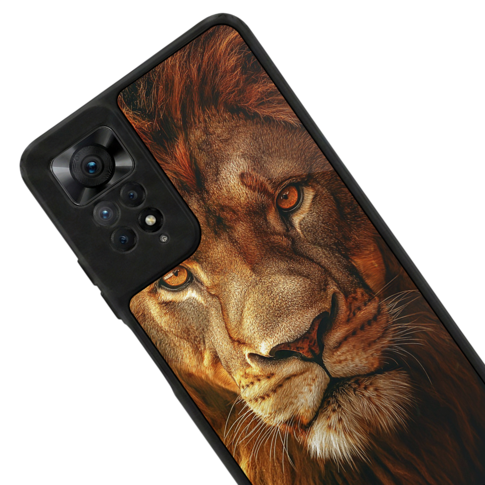 Xiaomi Redmi Note 11 Pro Uyumlu Aslan Tasarımlı Glossy Premium Kılıf