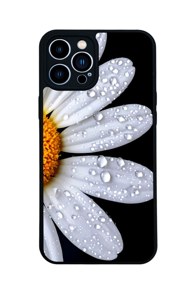 iPhone 13 Pro Max Uyumlu Cicek Tasarımlı Glossy Premium Kılıf