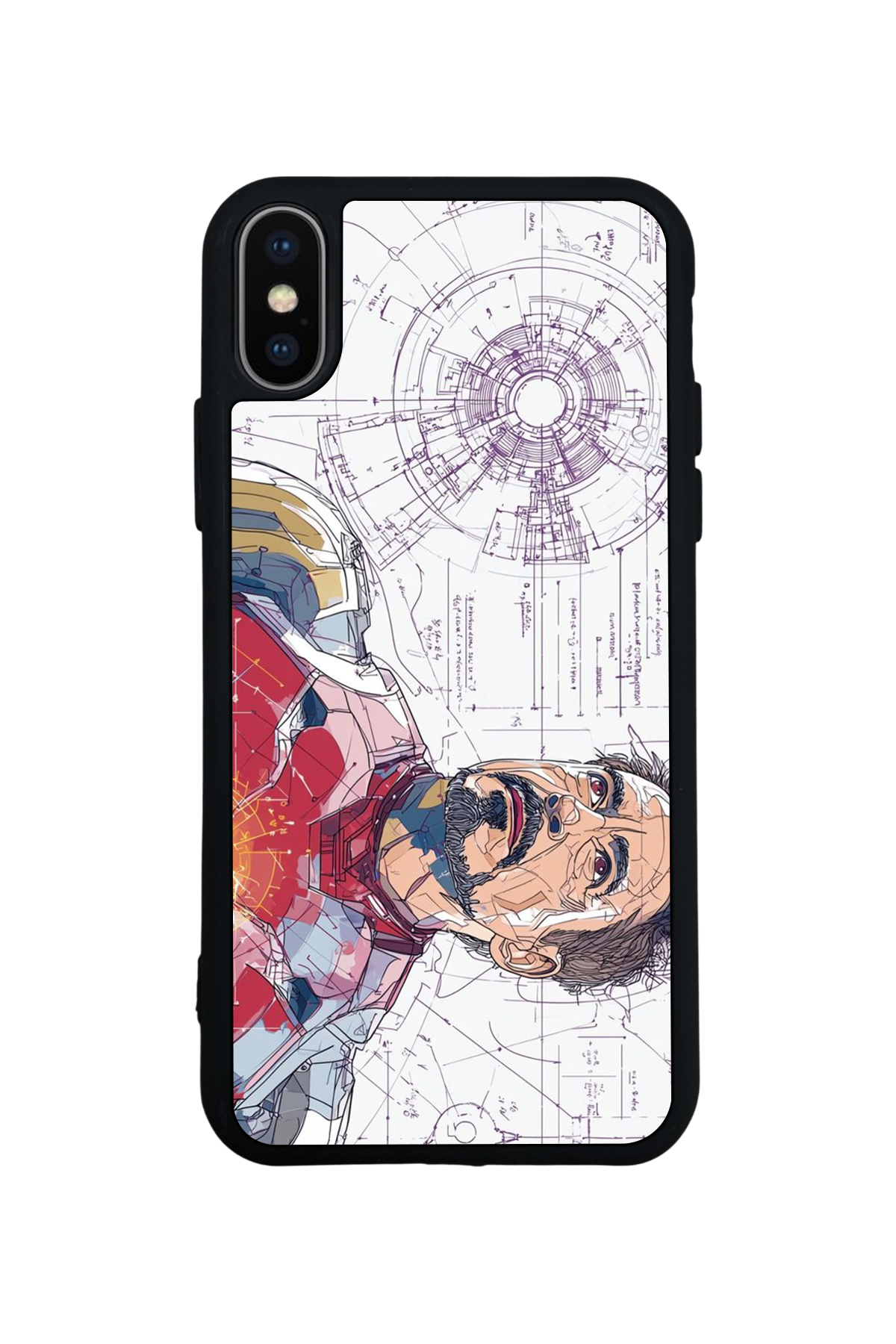 iPhone XS Max Uyumlu Iron Man ( Demir Adam ) Tasarımlı Glossy Premium Kılıf