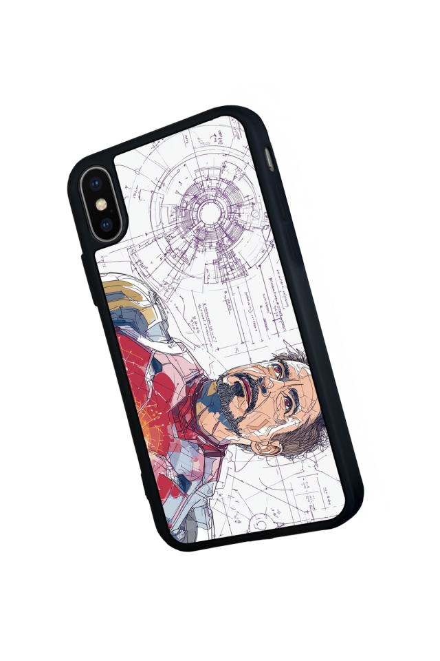 iPhone XS Max Uyumlu Iron Man ( Demir Adam ) Tasarımlı Glossy Premium Kılıf