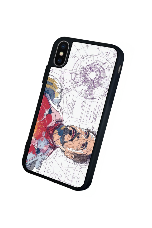 iPhone XS Max Uyumlu Iron Man ( Demir Adam ) Tasarımlı Glossy Premium Kılıf