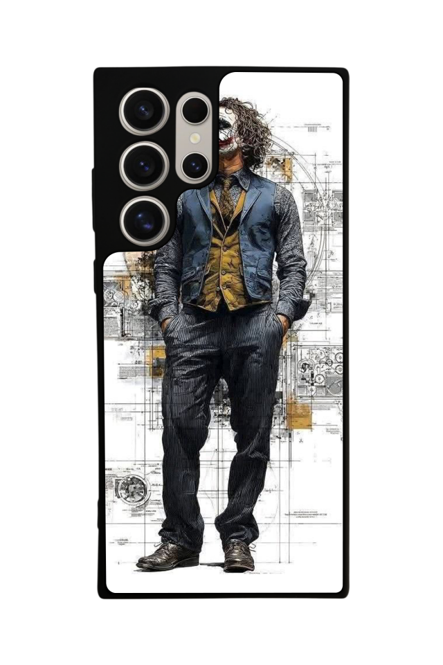 Samsung Galaxy S22 Ultra Uyumlu Joker Tasarımlı Glossy Premium Kılıf