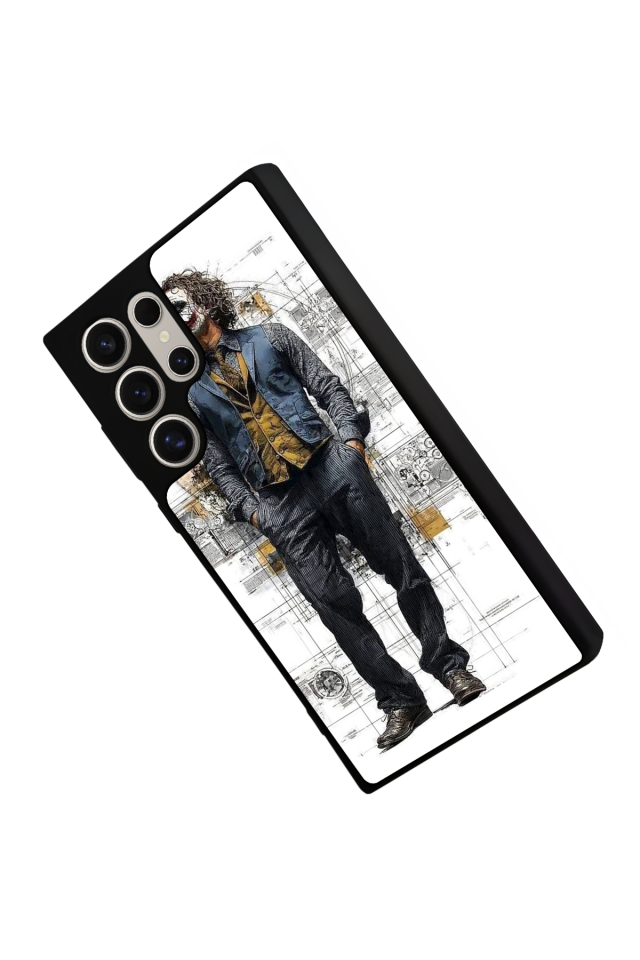 Samsung Galaxy S22 Ultra Uyumlu Joker Tasarımlı Glossy Premium Kılıf