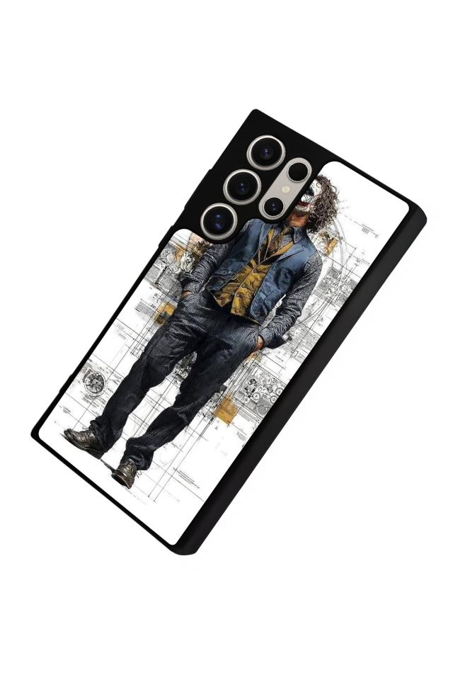 Samsung Galaxy S22 Ultra Uyumlu Joker Tasarımlı Glossy Premium Kılıf