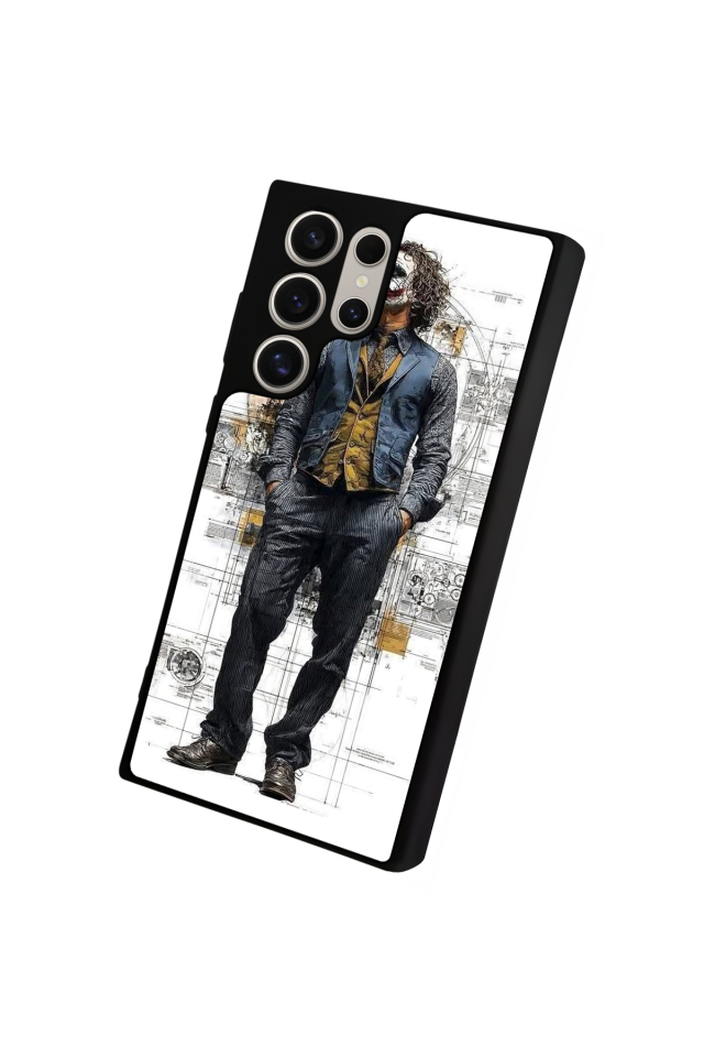 Samsung Galaxy S22 Ultra Uyumlu Joker Tasarımlı Glossy Premium Kılıf