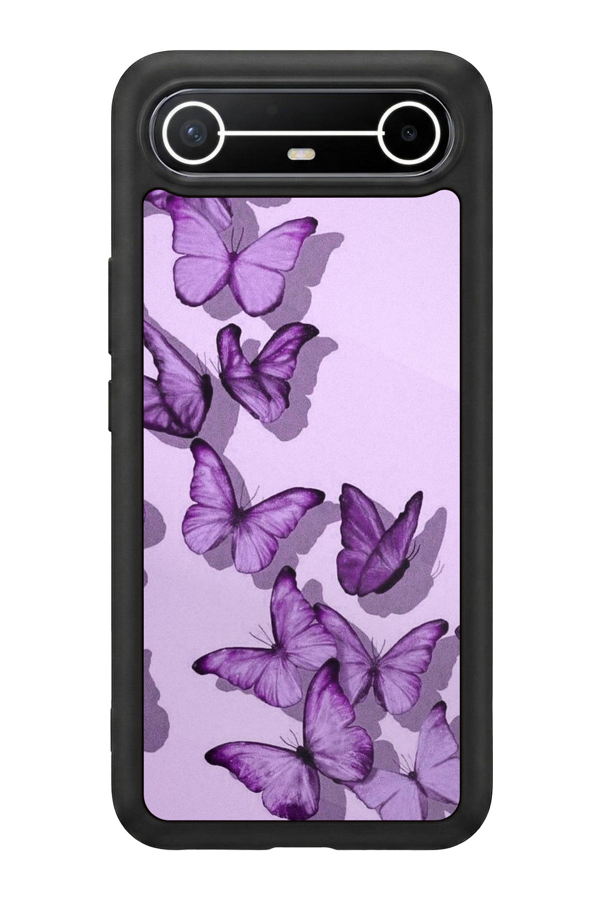 Tecno Spark Slim 5G Uyumlu Kelebek Tasarımlı Glossy Premium Kılıf