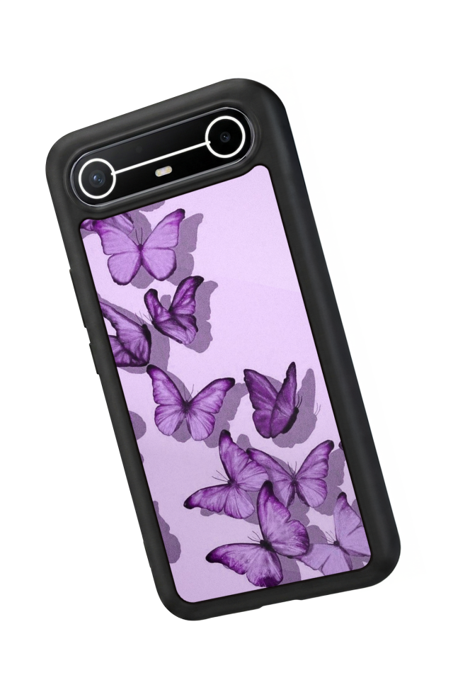 Tecno Spark Slim 5G Uyumlu Kelebek Tasarımlı Glossy Premium Kılıf