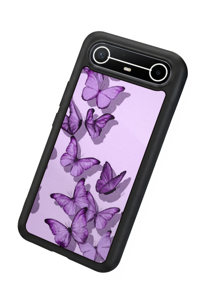 Tecno Spark Slim 5G Uyumlu Kelebek Tasarımlı Glossy Premium Kılıf