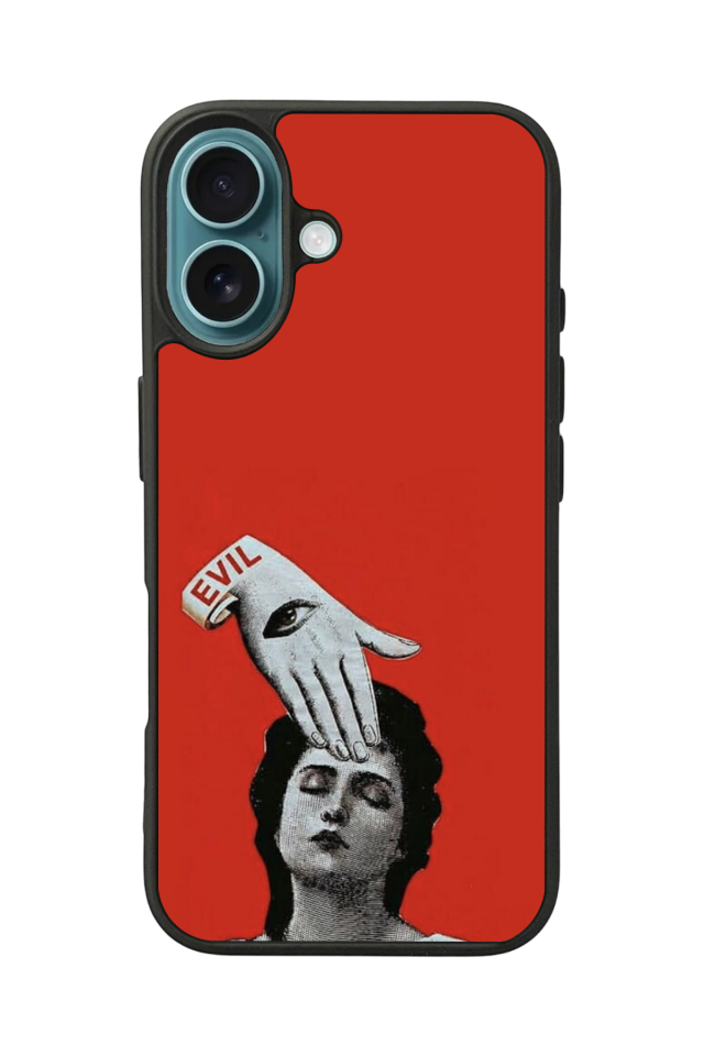 iPhone 16 Plus Uyumlu Kirmizi Tasarımlı Glossy Premium Kılıf
