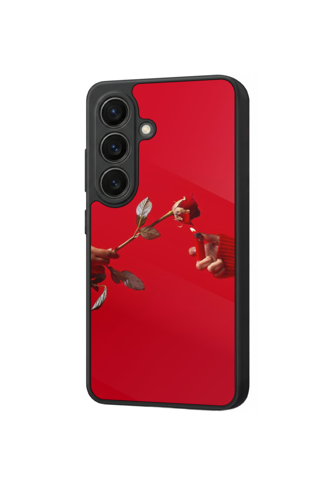 Samsung Galaxy S26 Uyumlu Kirmizi Tasarımlı Glossy Premium Kılıf
