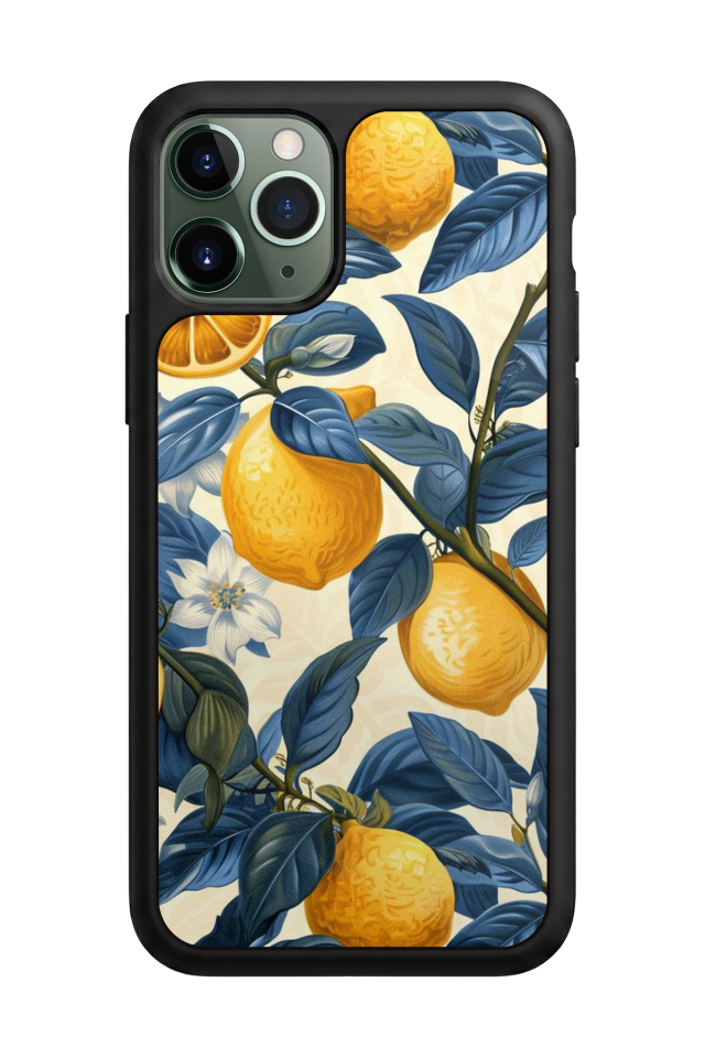 iPhone 11 Pro Max Uyumlu Limon Tasarımlı Glossy Premium Kılıf