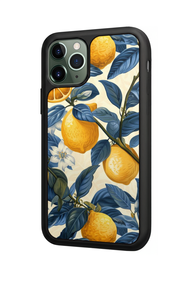 iPhone 11 Pro Max Uyumlu Limon Tasarımlı Glossy Premium Kılıf
