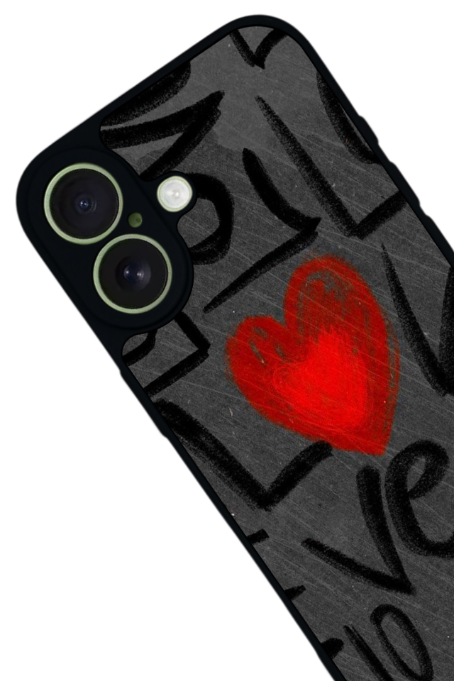 iPhone 17 Uyumlu Love Tasarımlı Glossy Premium Kılıf