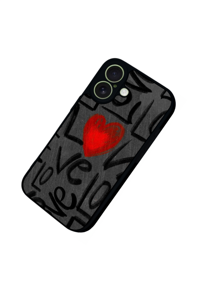 iPhone 17 Uyumlu Love Tasarımlı Glossy Premium Kılıf
