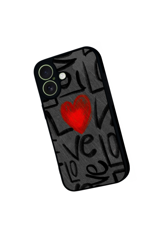 iPhone 17 Uyumlu Love Tasarımlı Glossy Premium Kılıf