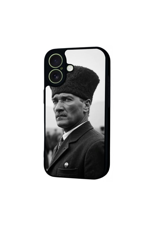 iPhone 17 Uyumlu Mustafa Kemal Ataturk Tasarımlı Glossy Premium Kılıf