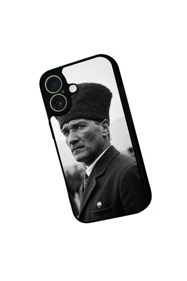 iPhone 17 Uyumlu Mustafa Kemal Ataturk Tasarımlı Glossy Premium Kılıf