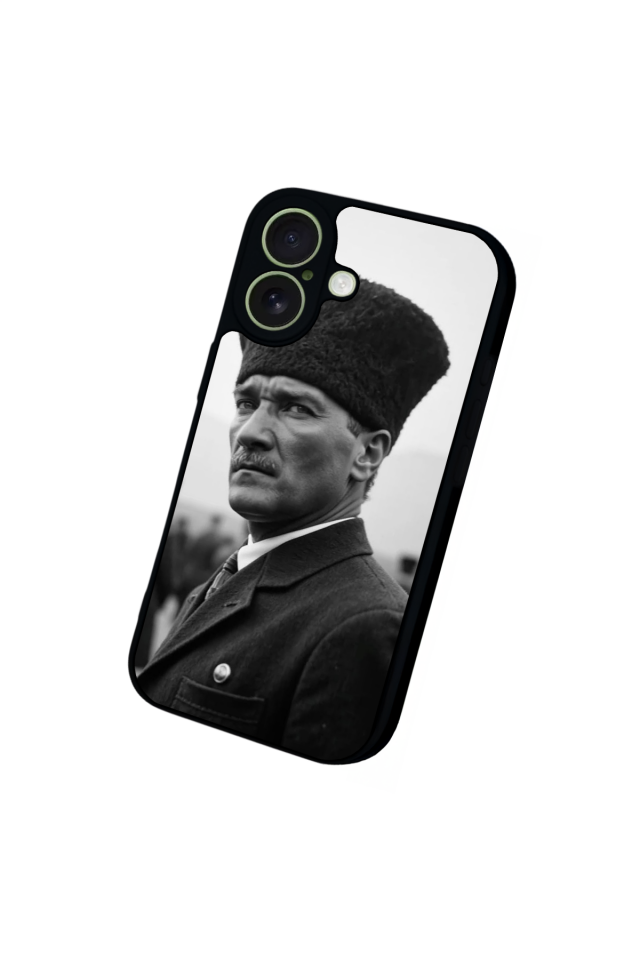iPhone 17 Uyumlu Mustafa Kemal Ataturk Tasarımlı Glossy Premium Kılıf