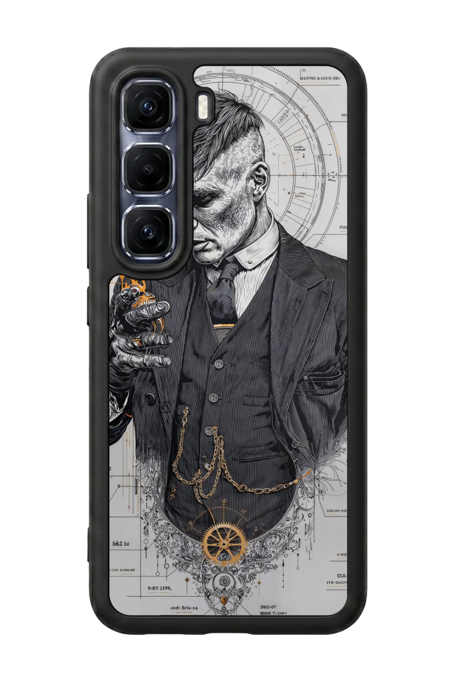 Infinix Hot 60 Pro Plus Uyumlu Peaky Blinders Tasarımlı Glossy Premium Kılıf