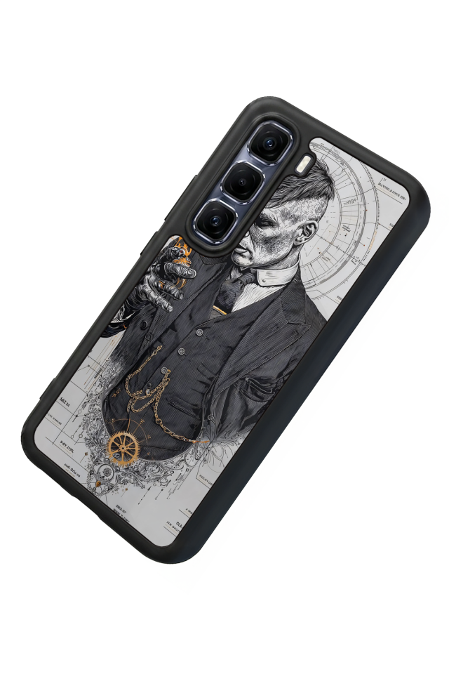 Infinix Hot 60 Pro Plus Uyumlu Peaky Blinders Tasarımlı Glossy Premium Kılıf