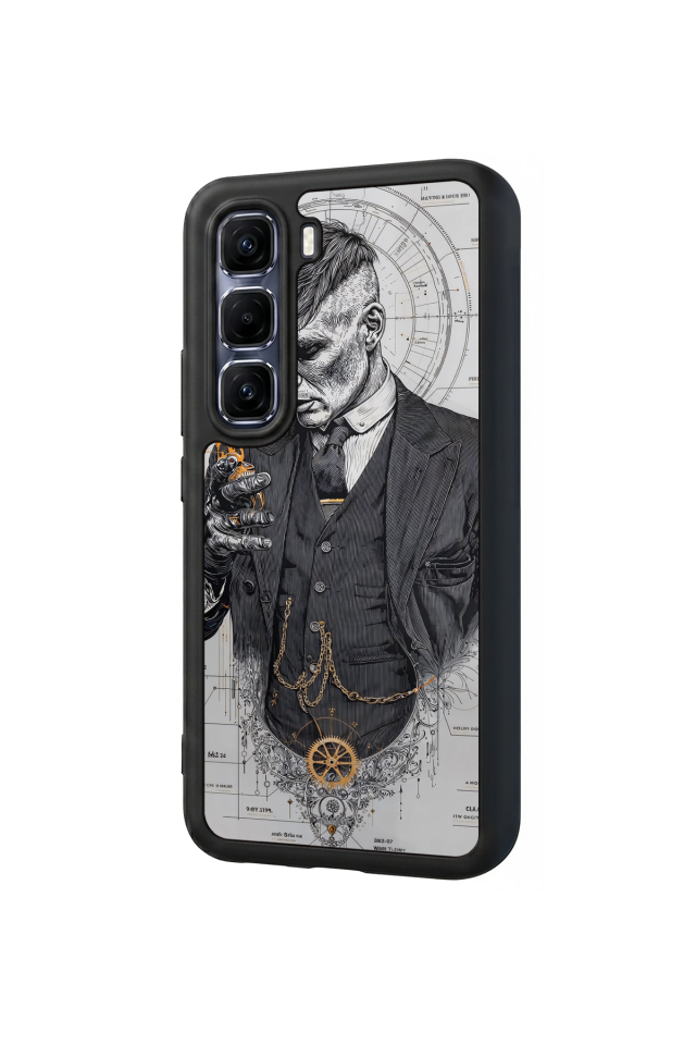 Infinix Hot 60 Pro Plus Uyumlu Peaky Blinders Tasarımlı Glossy Premium Kılıf