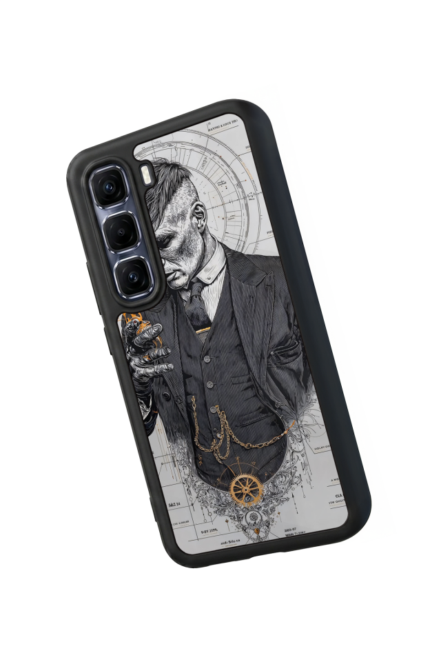 Infinix Hot 60 Pro Plus Uyumlu Peaky Blinders Tasarımlı Glossy Premium Kılıf