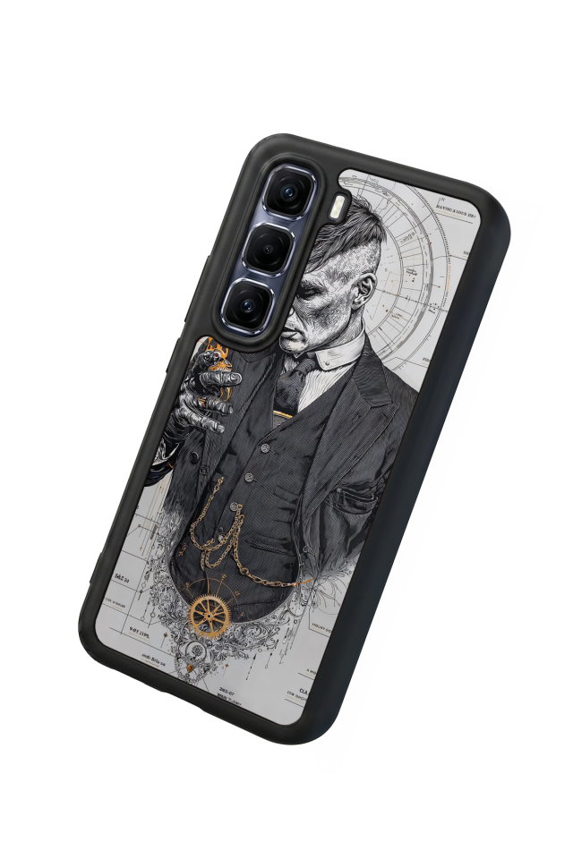 Infinix Hot 60 Pro Plus Uyumlu Peaky Blinders Tasarımlı Glossy Premium Kılıf