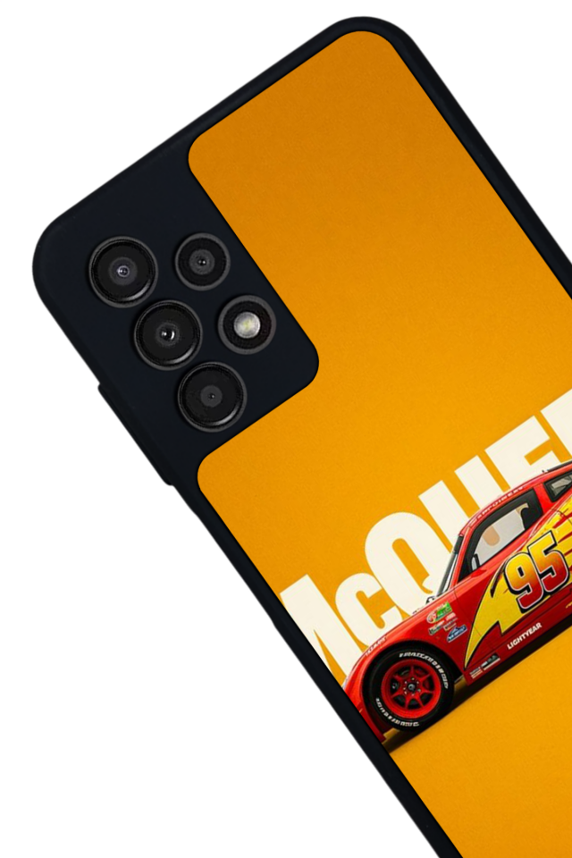 Samsung Galaxy A13 Uyumlu Şimsek McQueen Tasarımlı Glossy Premium Kılıf