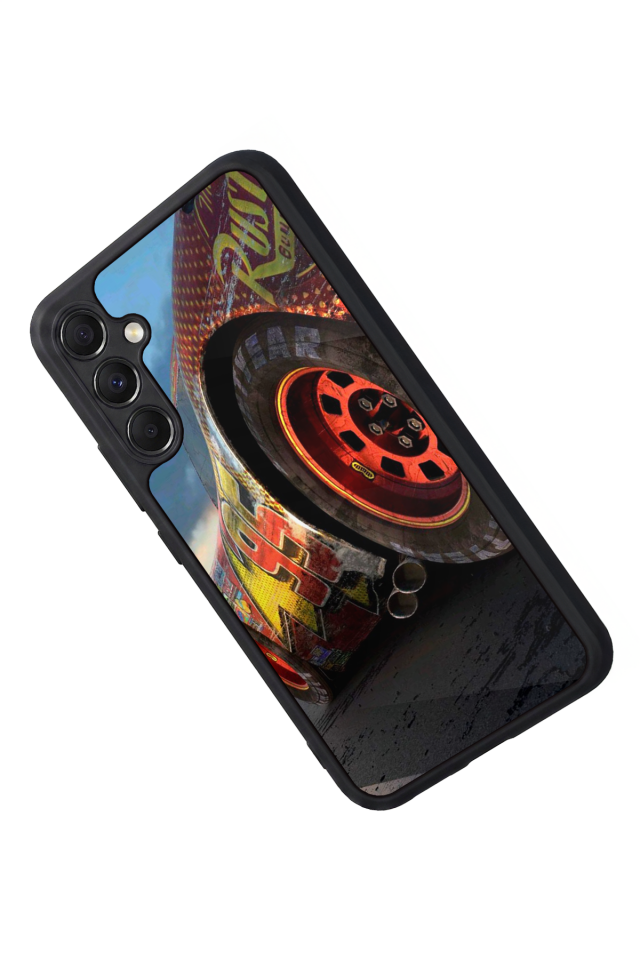 Samsung Galaxy M34 Uyumlu Şimsek McQueen Tasarımlı Glossy Premium Kılıf